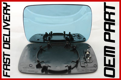 BMW 5 SERIES 523i E39 1995-2004 DOOR WING MIRROR GLASS BLUE HEATED