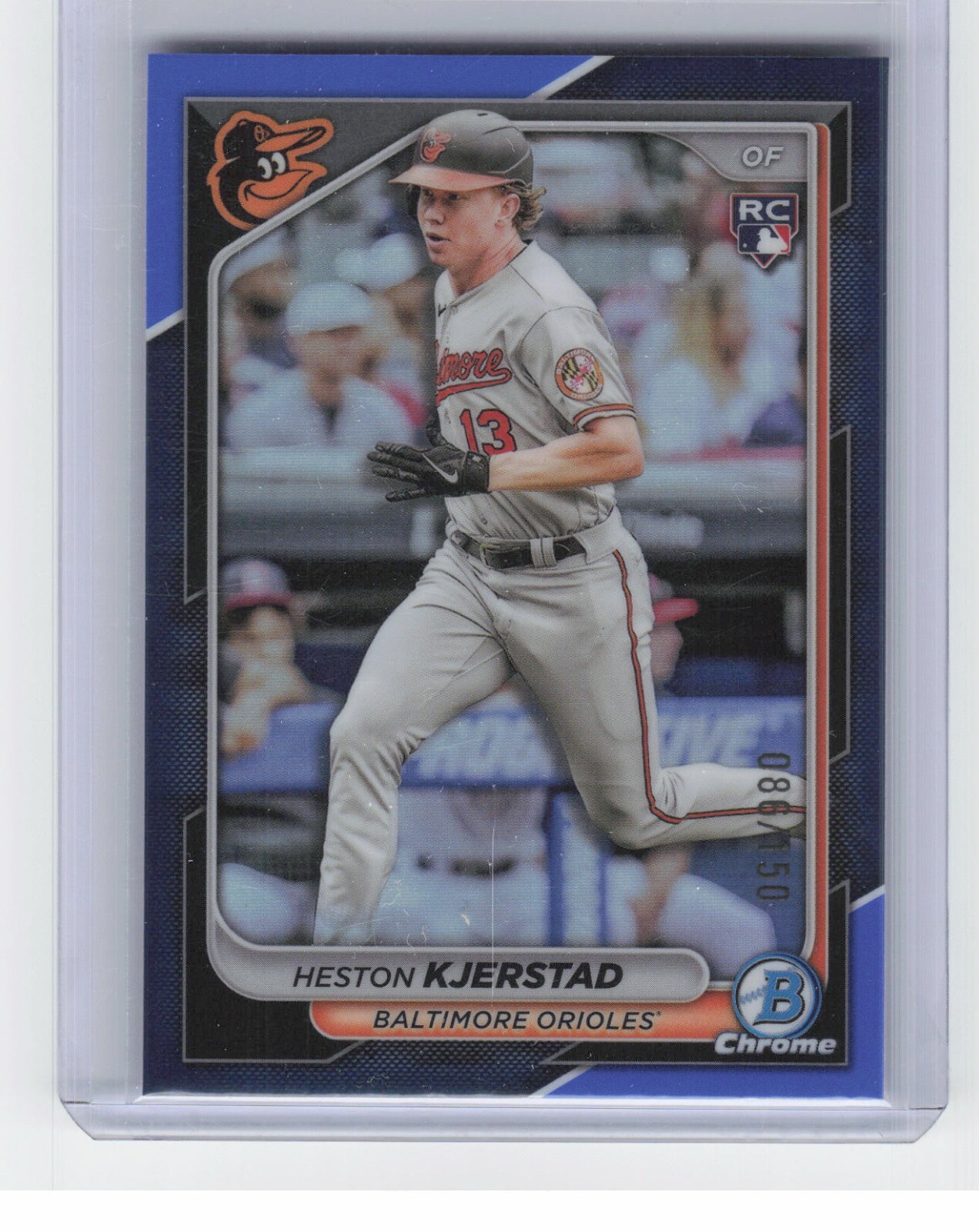 2024 Bowman Chrome Heston Kjerstad #44 Rookie Blue Refractor /150 Orioles