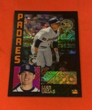 2019 Topps Luis Urias 1984 Silver Pack Black Chrome Refractor Rookie Card #/199