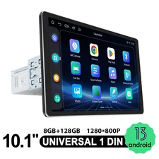 JOYING Qualcomm Snapdragon6125 Single Din 10.1 inch Android FM Car Radio 8+128GB