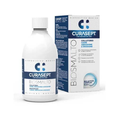 CURASEPT SPA CURASEPT BIOSMALTO COLLUTORIO PROTEZIONE CARIE 300 ML - DISPOSITIVO MEDICO