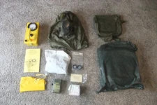 USED! US Military Issue M17 A1 Gas Mask with MOPP Suite and Full CBRN Kit!!