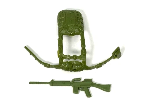 1984 GI Joe Ripcord Parachute & Gun Rifle Weapon Original Vintage Accessory Lot