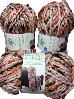 Loops & Threads Twisted Tones Yarn  Paprika   3 Pack