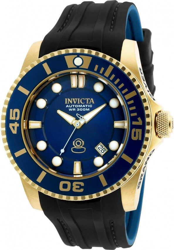 Navy blue top invicta watch