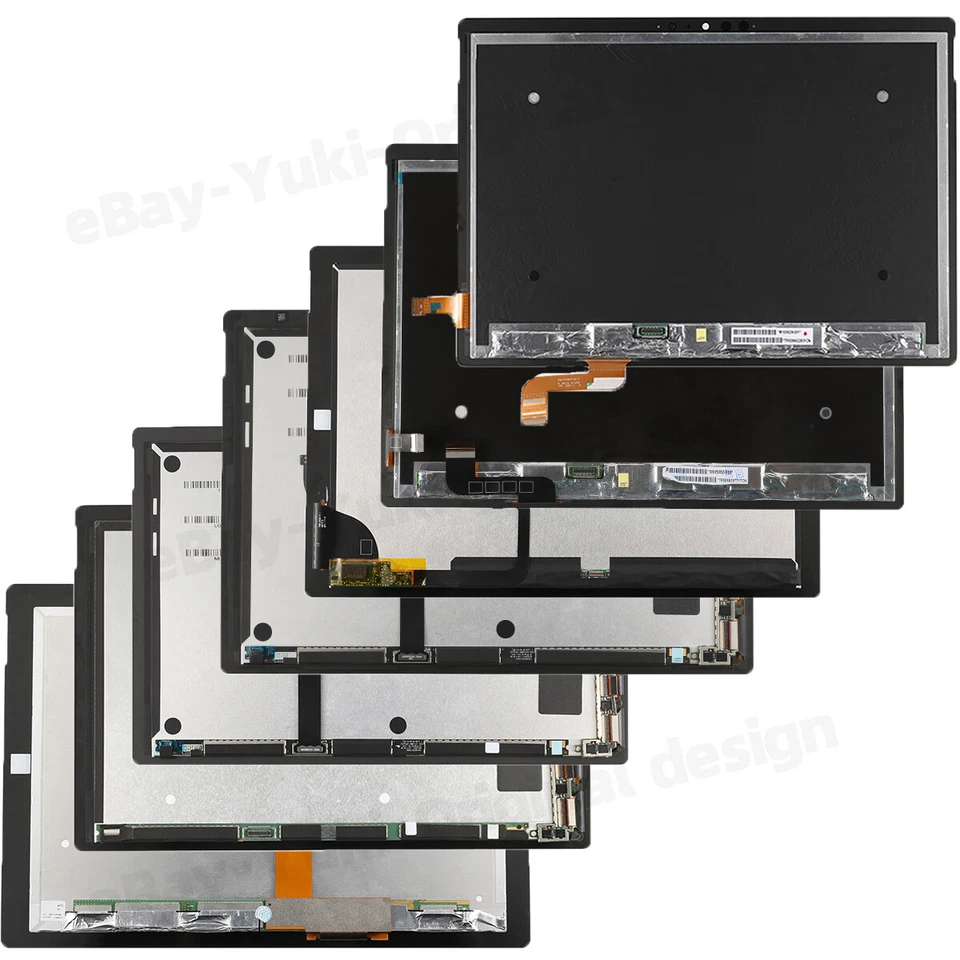 LOTE de pantalla táctil LCD para Microsoft Surface Pro 1 2 3 4 5 6 7 8 9 Book 1 2 3 Go 2 Foto 2 de 4