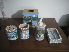 Lodge Life Bathroom Set 5 Pieces New Never Used Very Nice