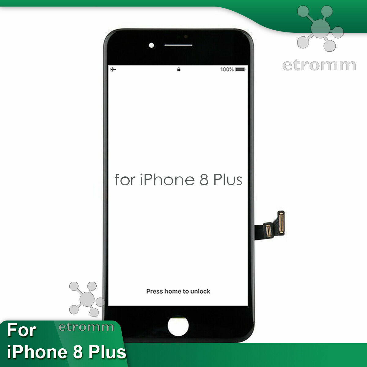 Black iPhone 8 Plus Screen