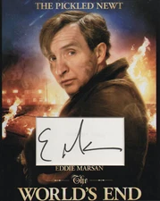 EDDIE MARSEN Signed 10x8 Photo Display THE WORLDS END & RAY DONOVAN COA