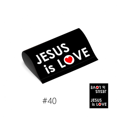 JESUS IS LOVE - CAR TAG REAR WINDOW CHRISTIAN CHRIST QUOTE - Picture 3 of 7