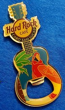 CABO SAN LUCAS SCARLET MACAW PARROT BOTTLE OPENER MAGNET GUITAR Hard Rock Cafe