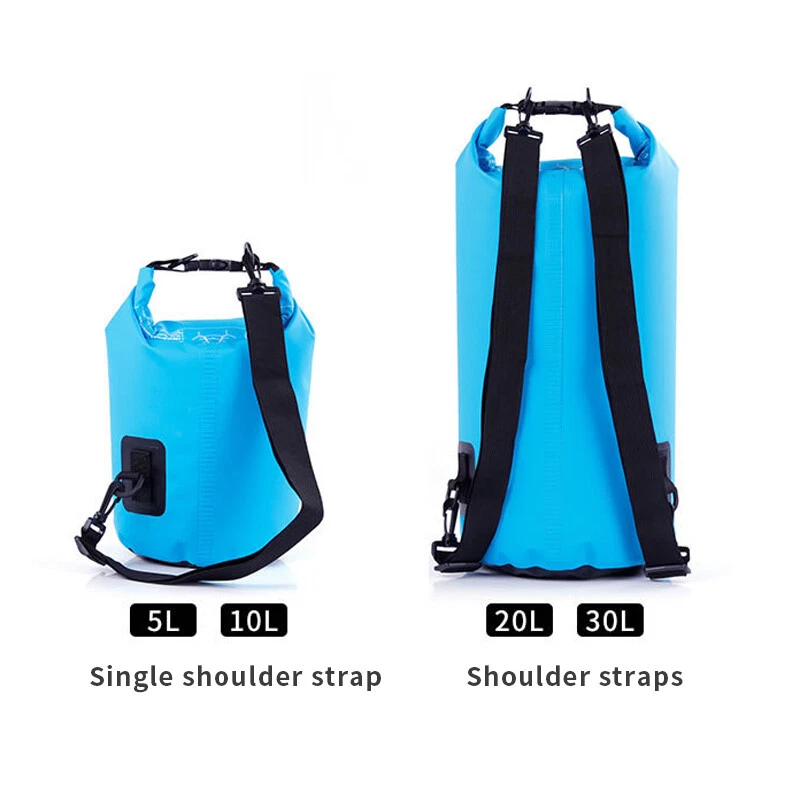 wasserdichte Tasche Seesack DryBag wasserfester Packsack 2l 10l 15l 20l oder 30l - Bild 4 von 4