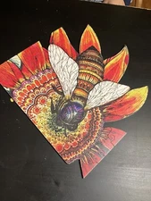 Sunflower and Bee Wooden Puzzle Jigsaw Animal Shapes