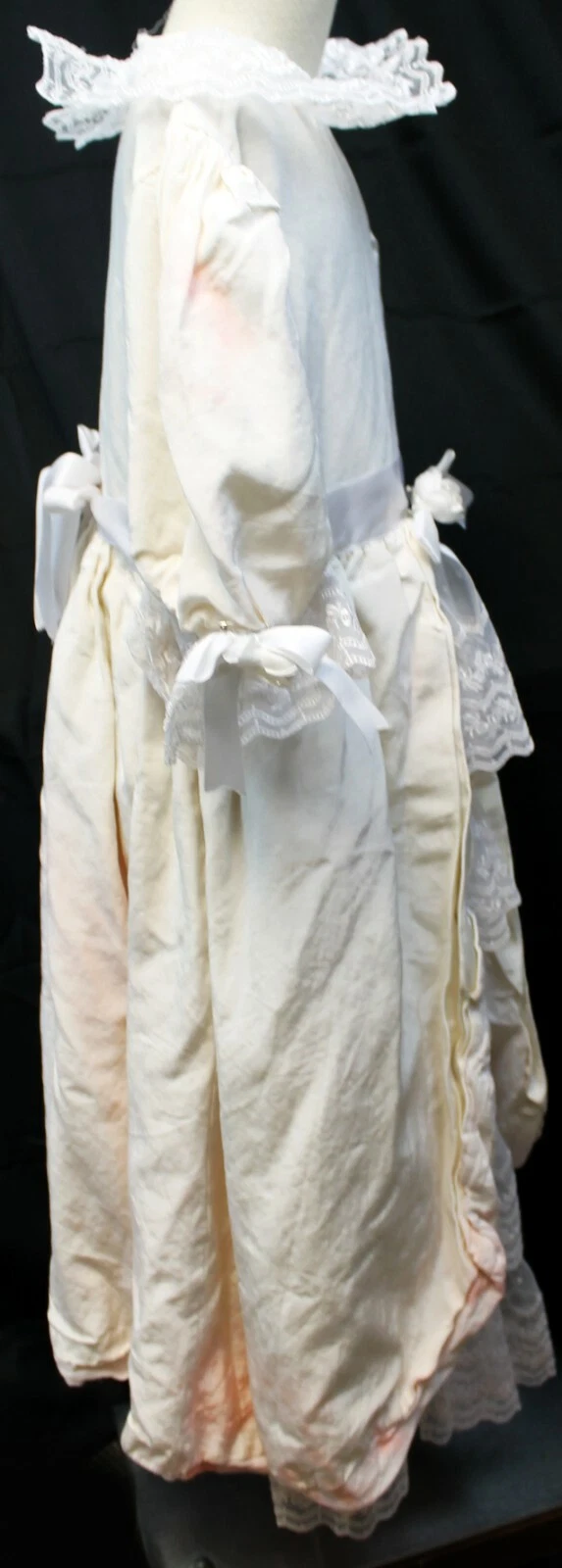 OFF WHITE Abito vintage principessa bambini bianco abito formale ragazze 10 maniche puff in pizzo livelli