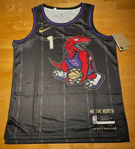 NBA Basketball Toronto Raptors Gradey Dick #1 Jersey Large Black NWT