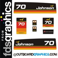 Johnson 70 CV decalcomanie motore fuoribordo/kit adesivi 