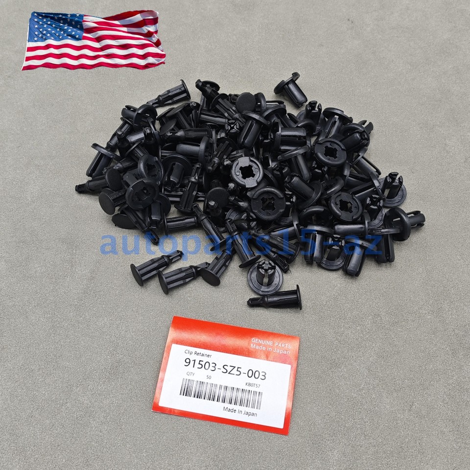 100 Pcs For Honda Bumper Clips Retainer 10mm Hood Fender Push Rivets Fasteners E - Foto 11