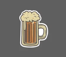 Beer Pint Sticker Cartoon Waterproof Bar Party Drinking Gift NEW