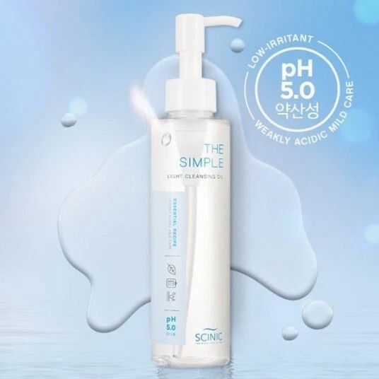 SCINIC The Simple Light Cleansing Oil 150ml VEGAN Makeup Cleanser Made in korea - Image 2 of 4