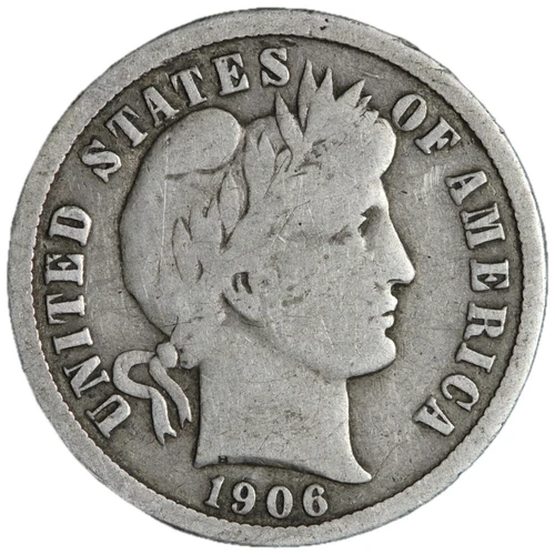 1906 Barber Dime Nice Circulated VG/FINE! Complete Your Album!