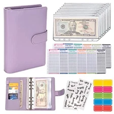 NICOOTH Budget Binder Cash Envelopes for Budgeting Money Organizer for Cash M...