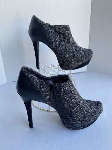 gianni bini black and white heels
