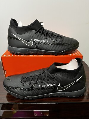 Nike Phantom GT2 Academy DF TF Black White Mens Size 13 Turf