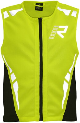 Warnweste Rukka VisVest Gr: M Farbe: neongelb Motorrad Roller Fahrrad