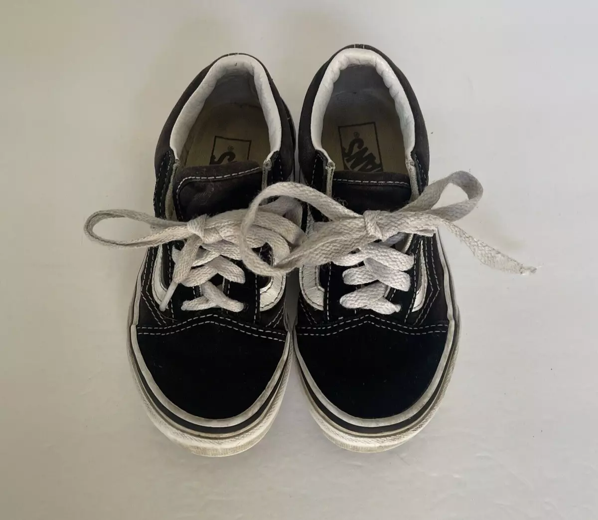 Vans Old Skool Lace Up Suede Canvas Kids Size 12 Sneakers Shoes eBay