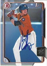 Autographed/Signed 2015 Bowman Chrome #29 Anthony Hermelyn Houston Astros Tough