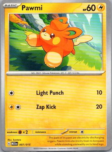 Pawmi 007/015 McDonald's Collection 2023 NM Pokemon TCG