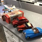 04 Bandai Japan  Jaguar, MG, Cessna plane and VW Bug Vintage Toys