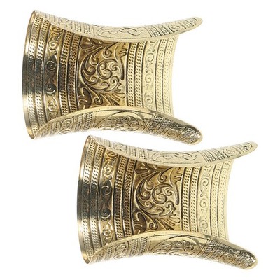 2 Pcs Tribal Style Bracelet Cuff Bangle Bracelets for Women