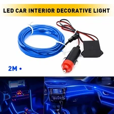 Car Interior Trim Strips Universal Blue Molding Line Decorative Accessories