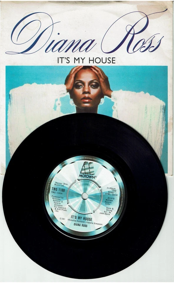 DIANA ROSS - IT'S MY HOUSE - 7" VINYL - 1979 - UK PRESSING - Image 1 of 1