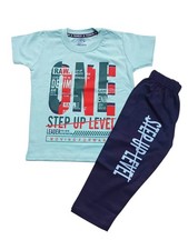 Kids Unisex Cotton Pajama Set T Shirt 2 Piece Summer Wear