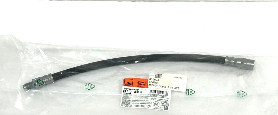 2 X Manguera flexible de freno trasero izquierdo derecho OEM Ate 126 428 03 35 para Mercedes 1973-95 Foto 3 de 4