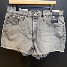 Levi s 501 Original Women s High Rise Shorts Denim Cutoff NWT Size 32