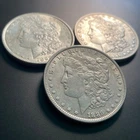 [Lot of 3] Morgan Silver Dollars (1889, 1896, 1898) - 90% Silver
