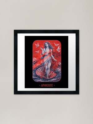 Goddess of Love Aphrodite Framed Ar Framed Wall Art Poster Canvas Print Picture