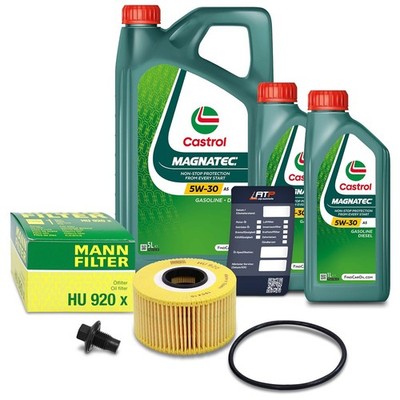 MANN ÖLFILTER+7L CASTROL MAGNATEC STOP-START 5W-30 FÜR JAGUAR X-TYPE 2.0 2.2