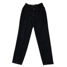Marithe Francois Girbaud Jeans Women 9/10 Black High Rise Tapered Mom USA Made