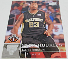 James Johnson ROOKIE Chicago BULLS 2009 Upper Deck #219 NBA Basketball Card. rookie card picture