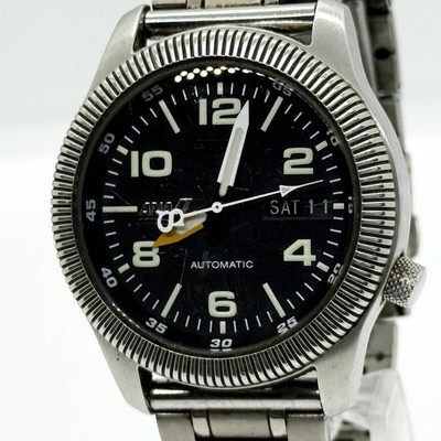 SEIKO ANA Limited 7S26-0620 Automatic Black Dial Men's Watch Japan Rare