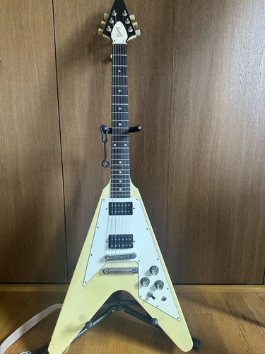 Gibson USA Flying V 1967 Reissue 2001 White Ebony Fretboard Mahogany Guitar