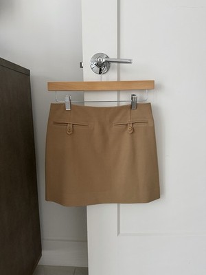 Staud Annette Mini Skirt- Camel Brown Size 2