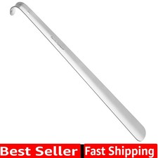 Perfect Metal Shoe Horn Long Handle 16.5"/42cm - Multifunctional Stainless St...