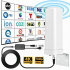 Digital TV Antenna Outdoor Indoor 500+ Miles Range HDTV Antenna 4K HD 1080P