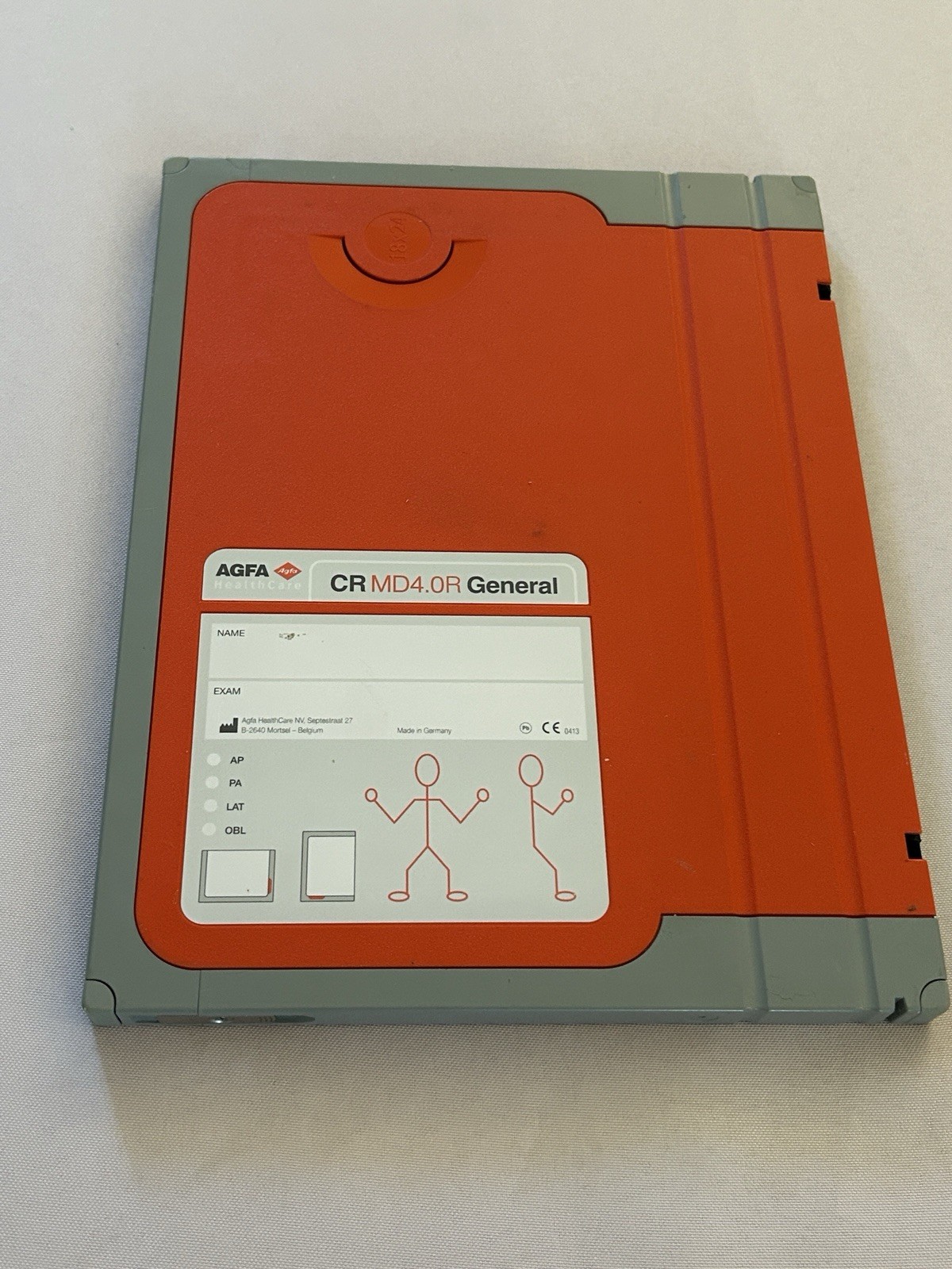 AGFA CRMD4.0R B2ZDMT 18x24cm CR Cassette w/ Imaging Plate FLFS X-Ray