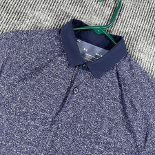 Under Armour Iso Chill Polo Shirt Mens Medium Blue Short Sleeve Performance